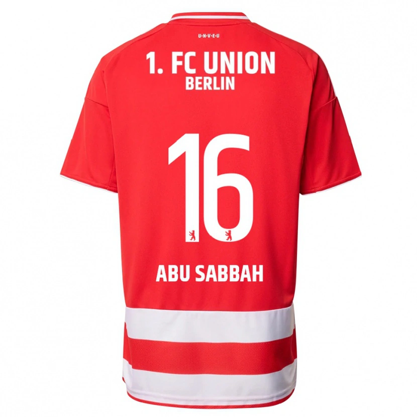Danxen Mujer Camiseta Sarah Abu Sabbah #16 Rojo Blanco 1ª Equipación 2025/26 La Camisa