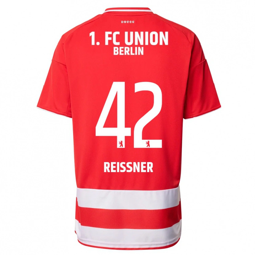 Danxen Mujer Camiseta Naika Reissner #42 Rojo Blanco 1ª Equipación 2025/26 La Camisa