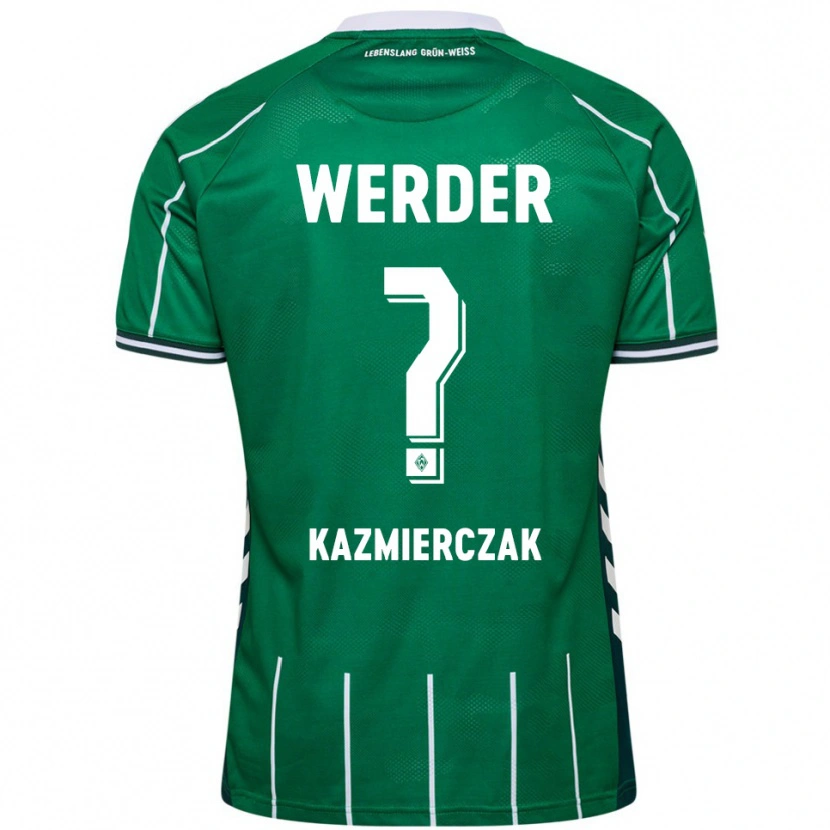 Danxen Mujer Camiseta Daniel Kazmierczak #0 Verde Blanco 1ª Equipación 2025/26 La Camisa