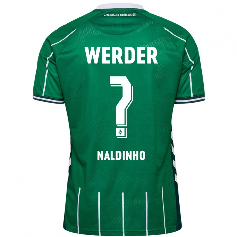 Danxen Mujer Camiseta Naldinho #0 Verde Blanco 1ª Equipación 2025/26 La Camisa
