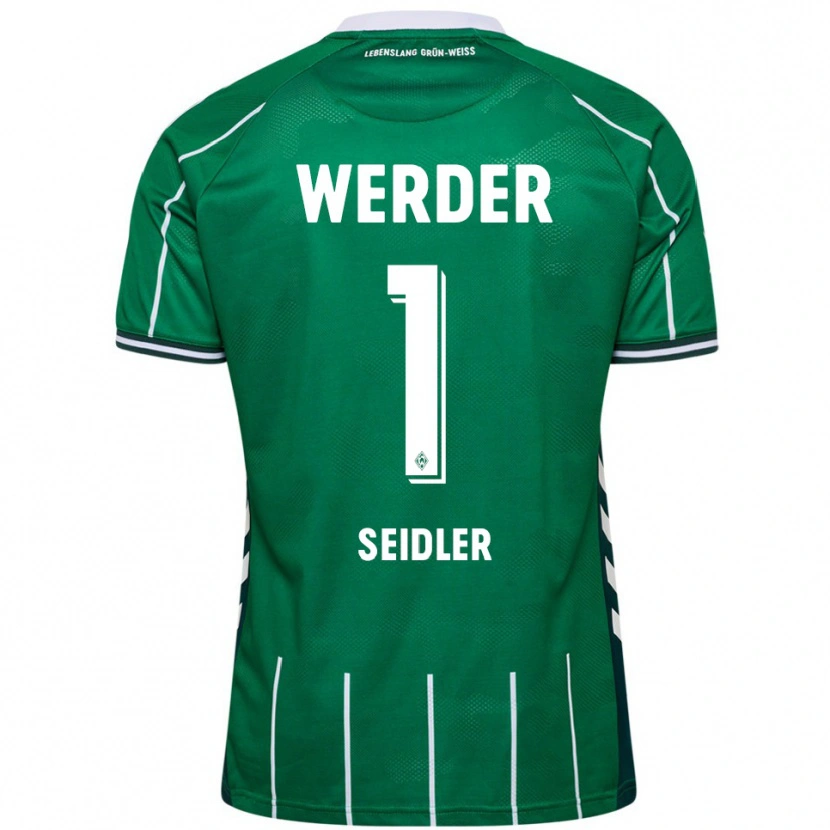 Danxen Mujer Camiseta Calvin Seidler #1 Verde Blanco 1ª Equipación 2025/26 La Camisa