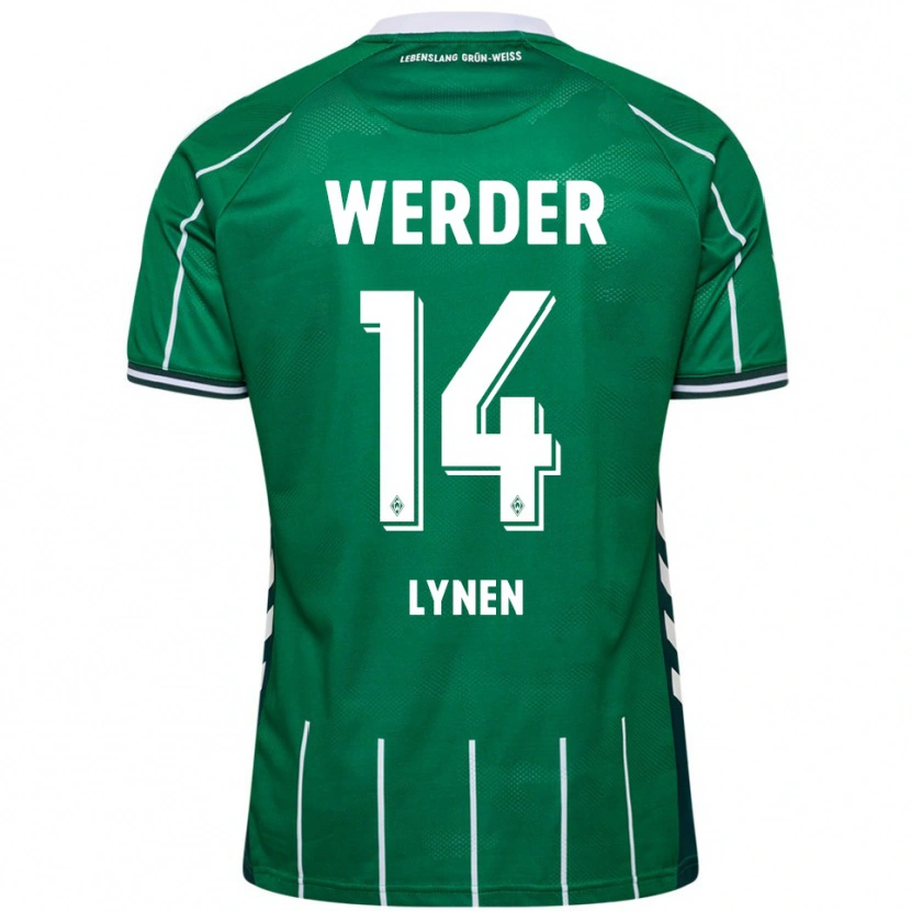 Danxen Mujer Camiseta Senne Lynen #14 Verde Blanco 1ª Equipación 2025/26 La Camisa