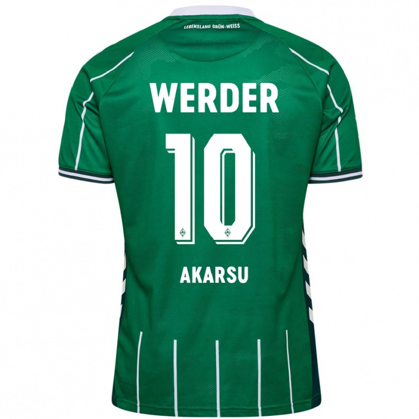 Danxen Mujer Camiseta Mikail Bura Akarsu #10 Verde Blanco 1ª Equipación 2025/26 La Camisa