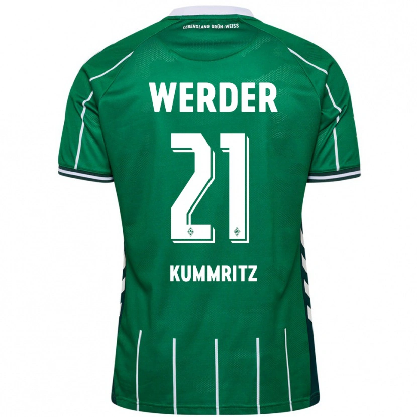 Danxen Mujer Camiseta Liam Kümmritz #21 Verde Blanco 1ª Equipación 2025/26 La Camisa