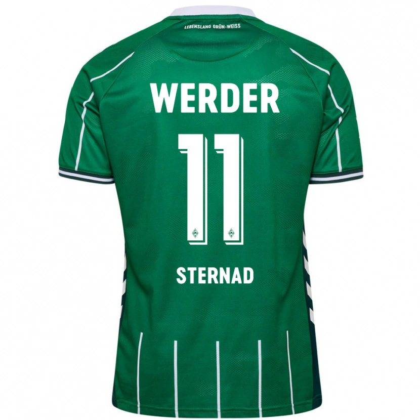 Danxen Mujer Camiseta Maja Sternad #11 Verde Blanco 1ª Equipación 2025/26 La Camisa