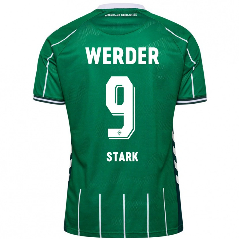 Danxen Mujer Camiseta Christian Stark #9 Verde Blanco 1ª Equipación 2025/26 La Camisa