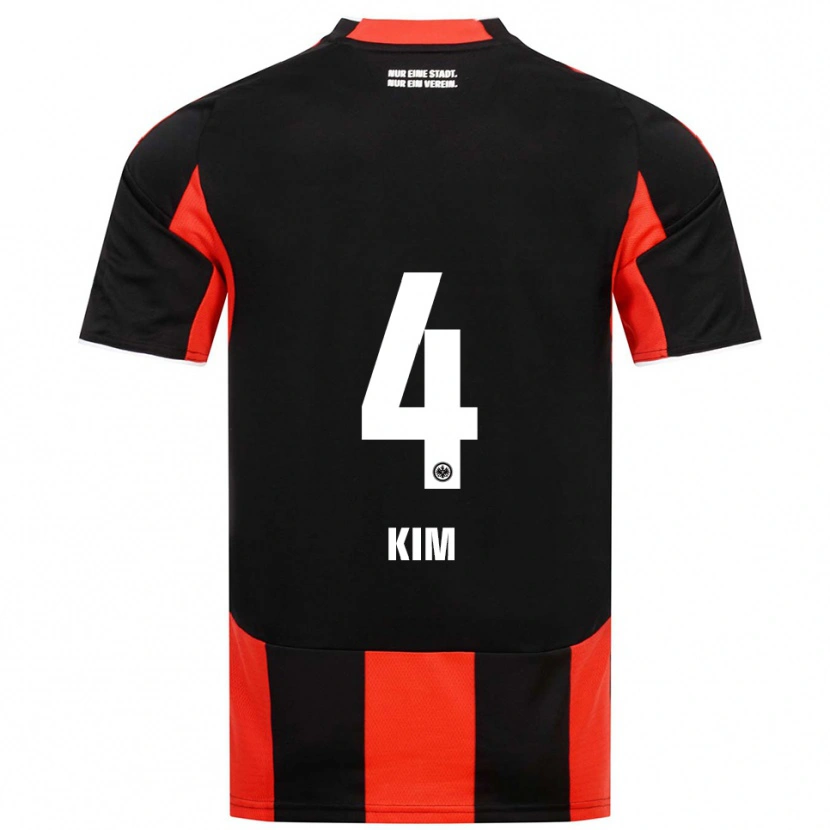 Danxen Mujer Camiseta Yoon-Do Kim #4 Negro Rojo 1ª Equipación 2025/26 La Camisa
