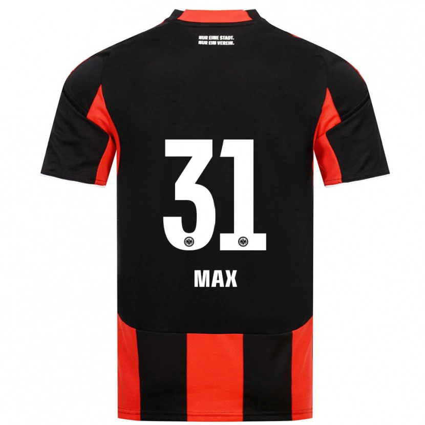 Danxen Mujer Camiseta Philipp Max #31 Negro Rojo 1ª Equipación 2025/26 La Camisa