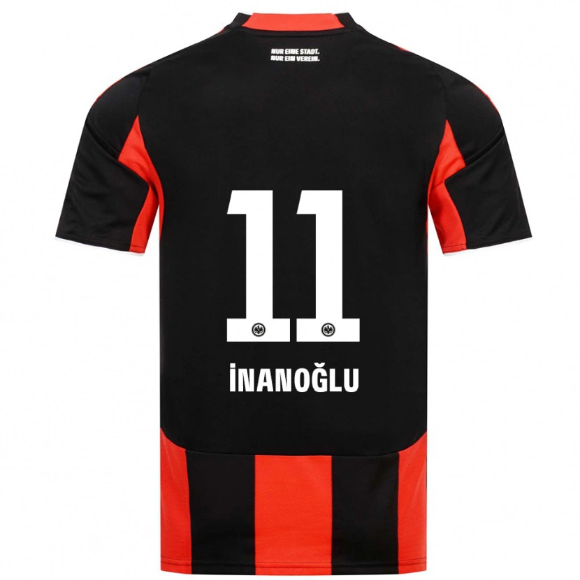 Danxen Mujer Camiseta Kaan İnanoğlu #11 Negro Rojo 1ª Equipación 2025/26 La Camisa
