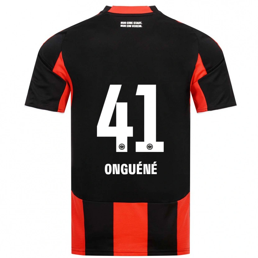 Danxen Mujer Camiseta Jérôme Onguéné #41 Negro Rojo 1ª Equipación 2025/26 La Camisa