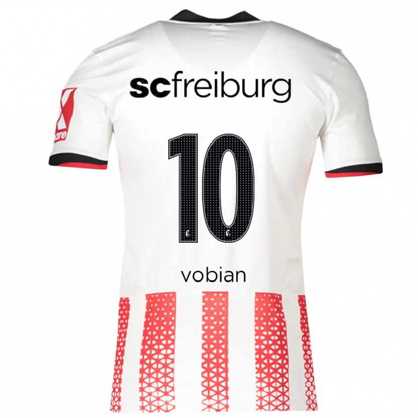Danxen Mujer Camiseta Selina Vobian #10 Blanco Rojo 1ª Equipación 2025/26 La Camisa