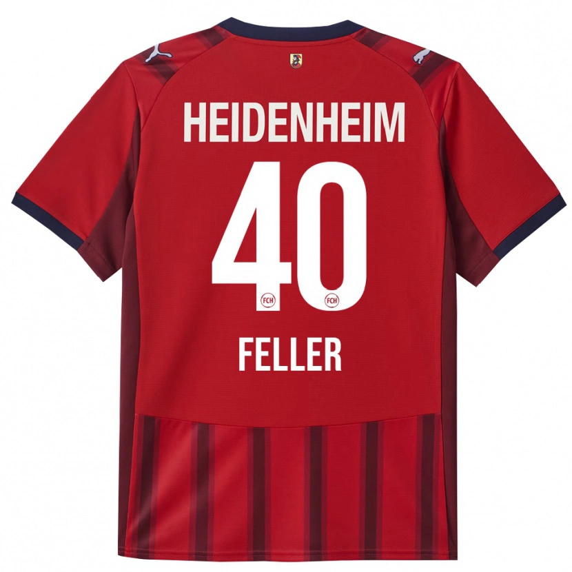 Danxen Mujer Camiseta Frank Feller #40 Rojo Marino 1ª Equipación 2025/26 La Camisa