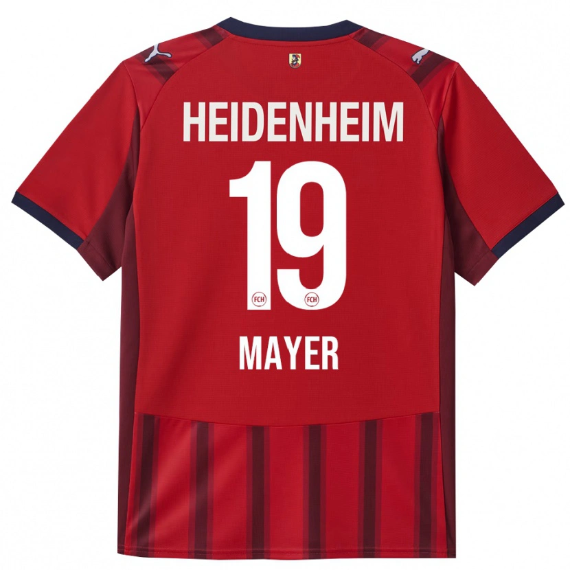 Danxen Mujer Camiseta Luca Mayer #19 Rojo Marino 1ª Equipación 2025/26 La Camisa