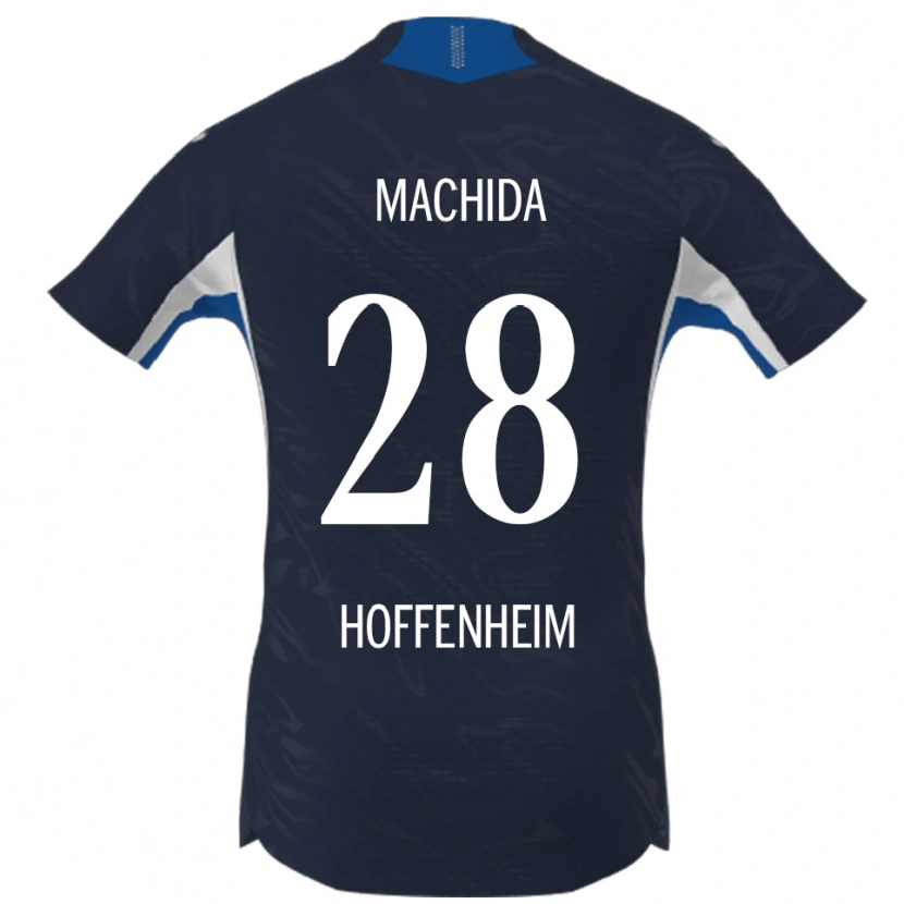 Danxen Mujer Camiseta Koki Machida #28 Marino Blanco 1ª Equipación 2025/26 La Camisa