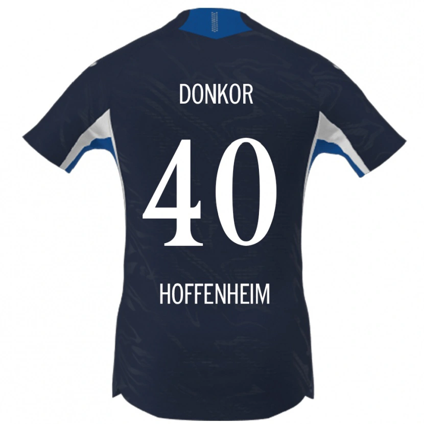 Danxen Mujer Camiseta Denis Donkor #40 Marino Blanco 1ª Equipación 2025/26 La Camisa