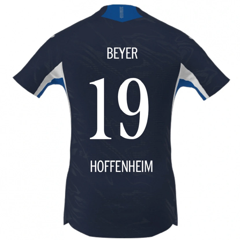 Danxen Mujer Camiseta Julian Beyer #19 Marino Blanco 1ª Equipación 2025/26 La Camisa