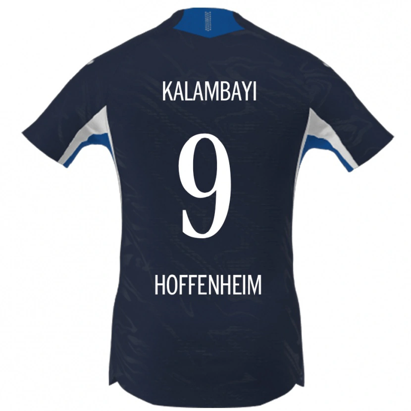 Danxen Mujer Camiseta Simon Kalambayi #9 Marino Blanco 1ª Equipación 2025/26 La Camisa