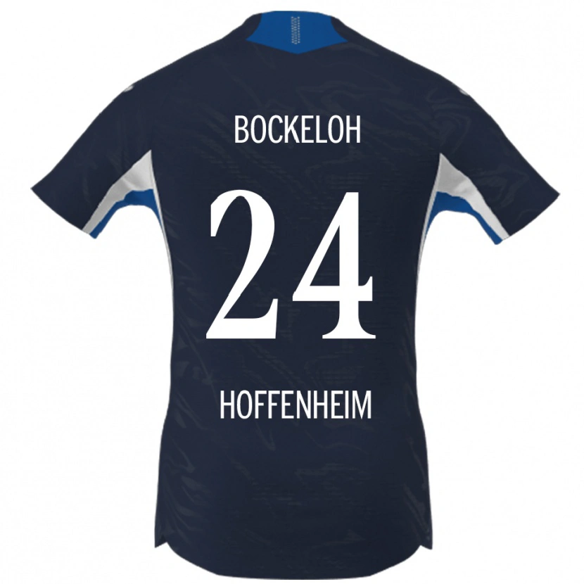 Danxen Mujer Camiseta Leonhard Bockeloh #24 Marino Blanco 1ª Equipación 2025/26 La Camisa