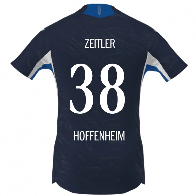 Danxen Mujer Camiseta Deniz Zeitler #38 Marino Blanco 1ª Equipación 2025/26 La Camisa
