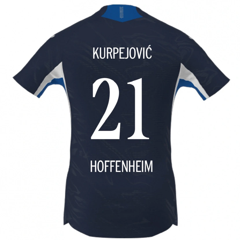 Danxen Mujer Camiseta Albin Kurpejović #21 Marino Blanco 1ª Equipación 2025/26 La Camisa