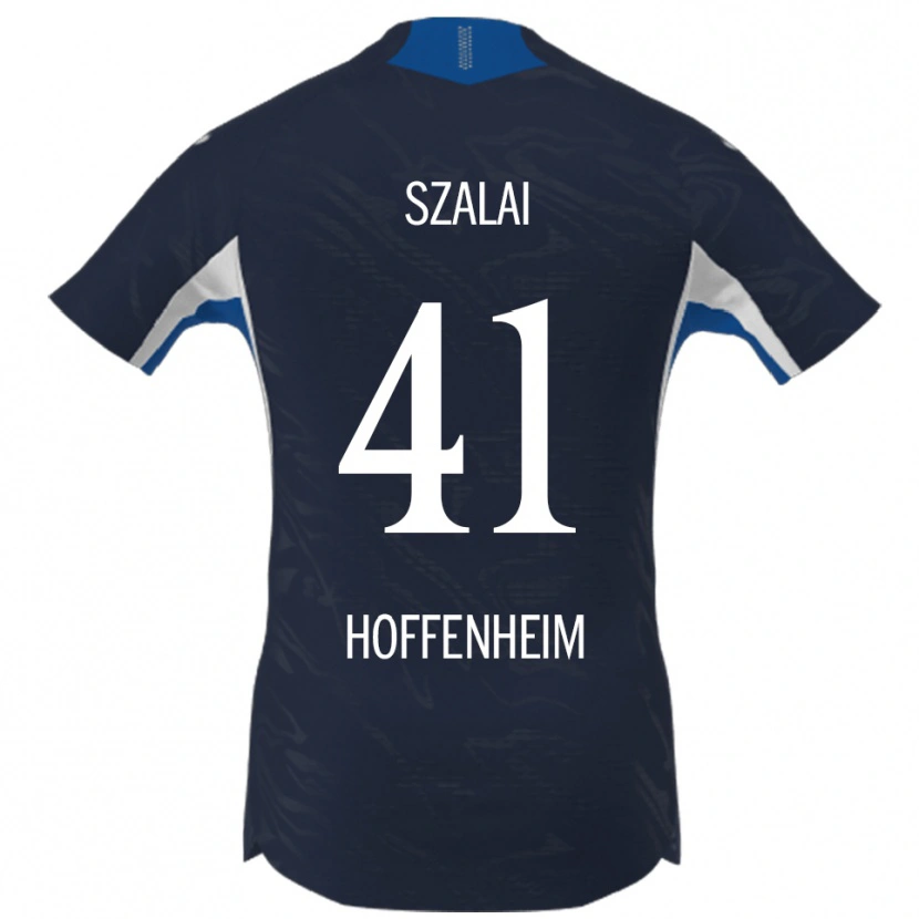 Danxen Mujer Camiseta Attila Szalai #41 Marino Blanco 1ª Equipación 2025/26 La Camisa