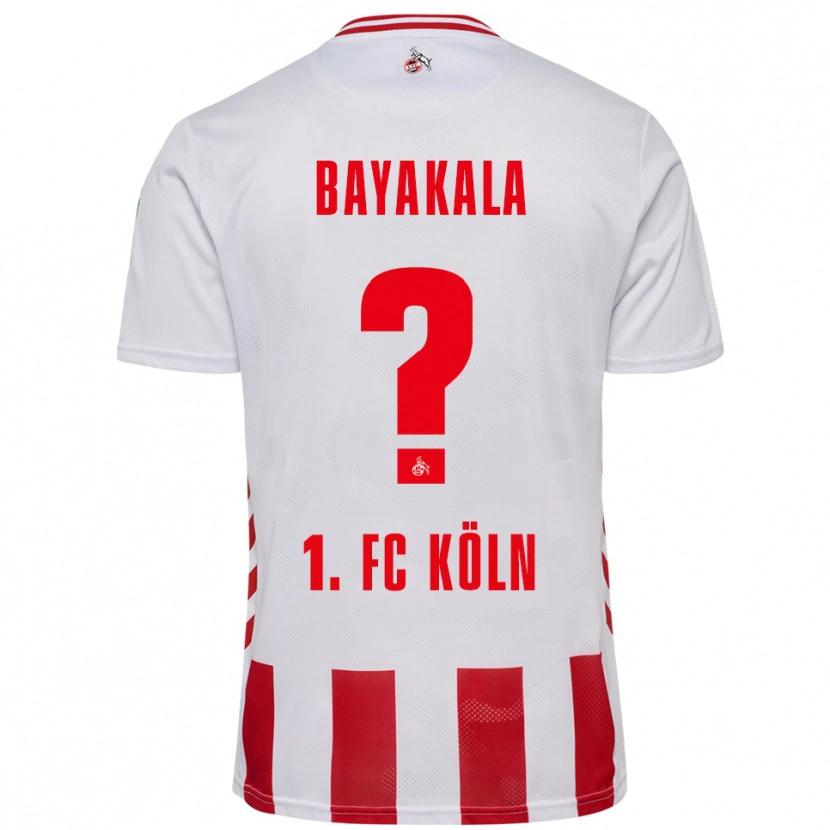 Danxen Mujer Camiseta Aaron Bayakala #0 Blanco Rojo 1ª Equipación 2025/26 La Camisa