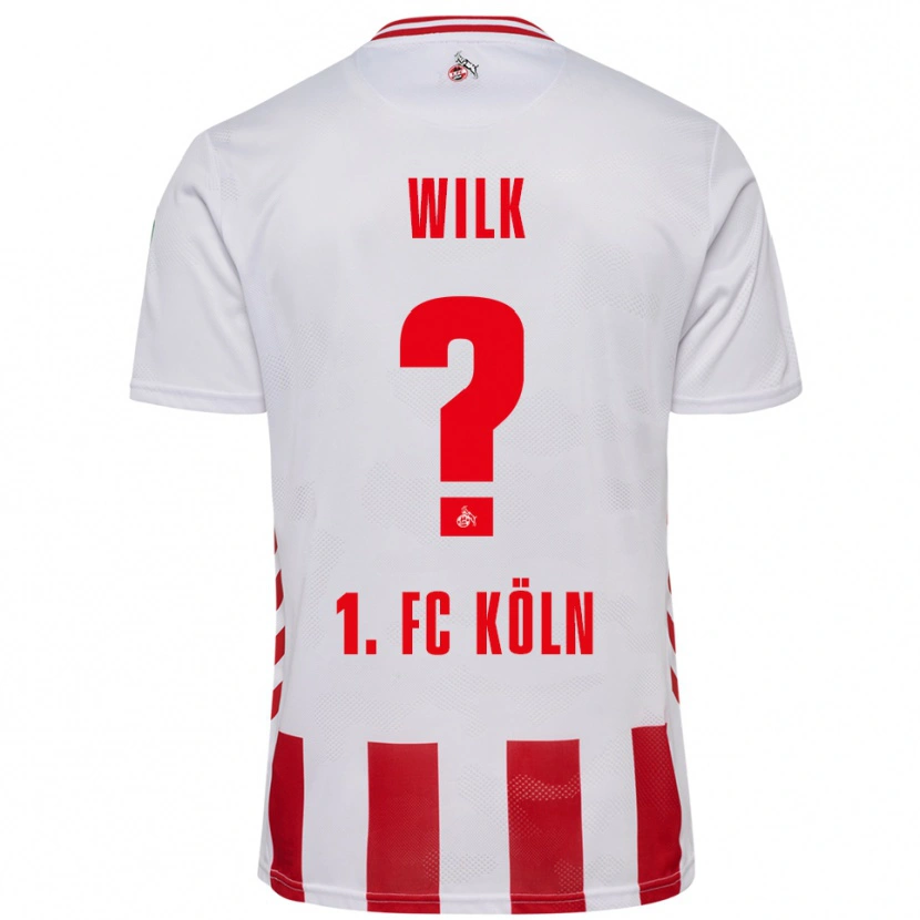 Danxen Mujer Camiseta Emil Wilk #0 Blanco Rojo 1ª Equipación 2025/26 La Camisa