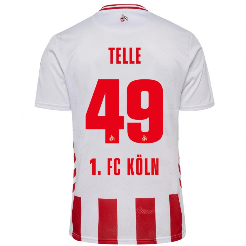 Danxen Mujer Camiseta Neo Telle #49 Blanco Rojo 1ª Equipación 2025/26 La Camisa