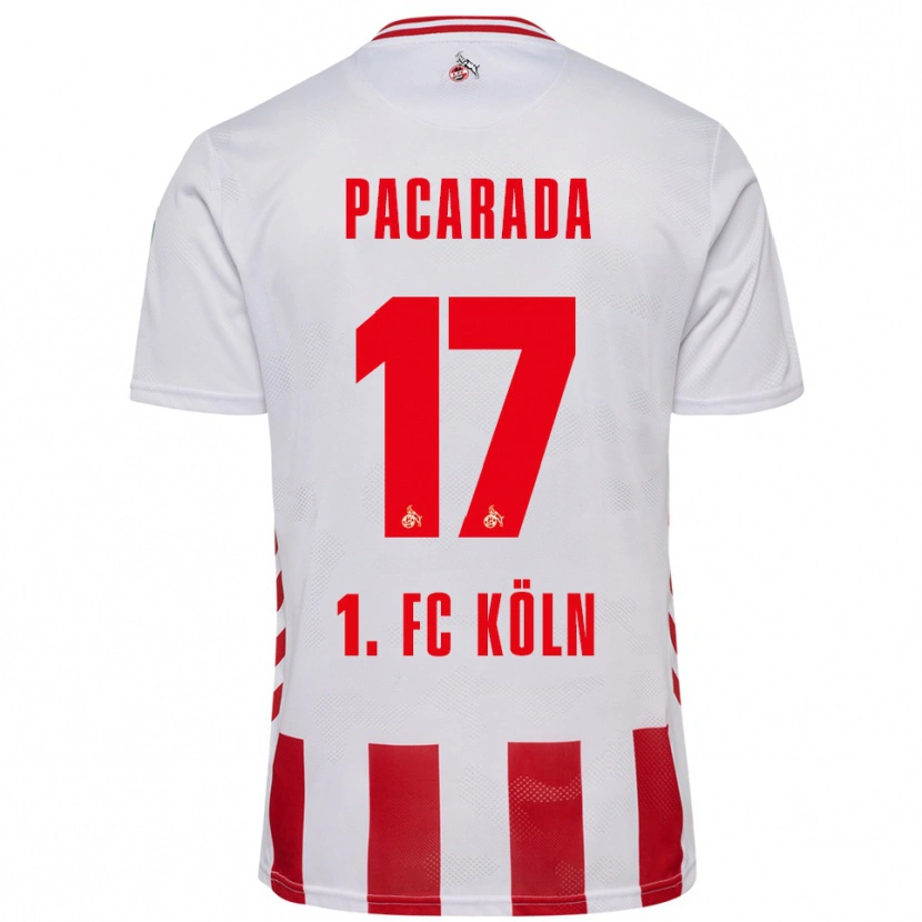 Danxen Mujer Camiseta Leart Paçarada #17 Blanco Rojo 1ª Equipación 2025/26 La Camisa