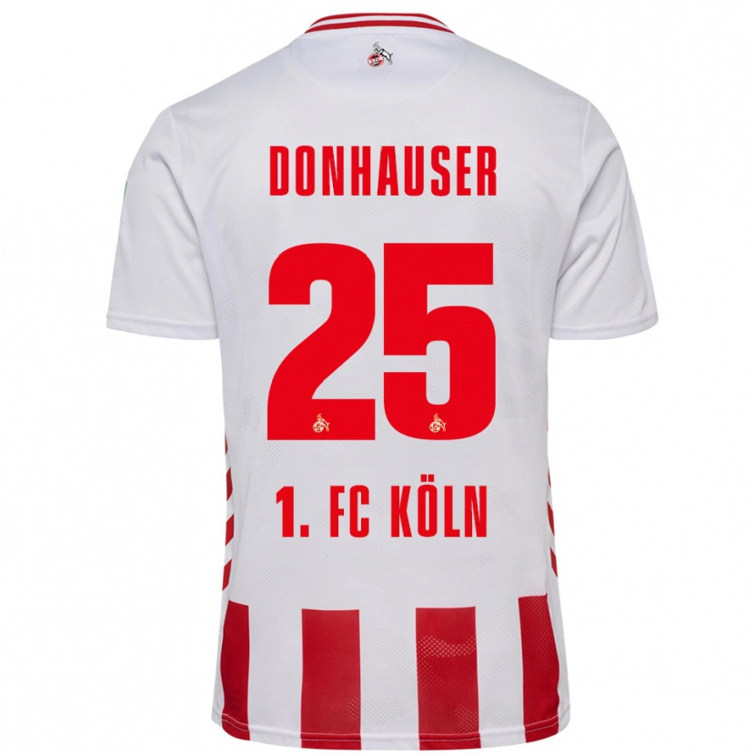 Danxen Mujer Camiseta Laura Donhauser #25 Blanco Rojo 1ª Equipación 2025/26 La Camisa