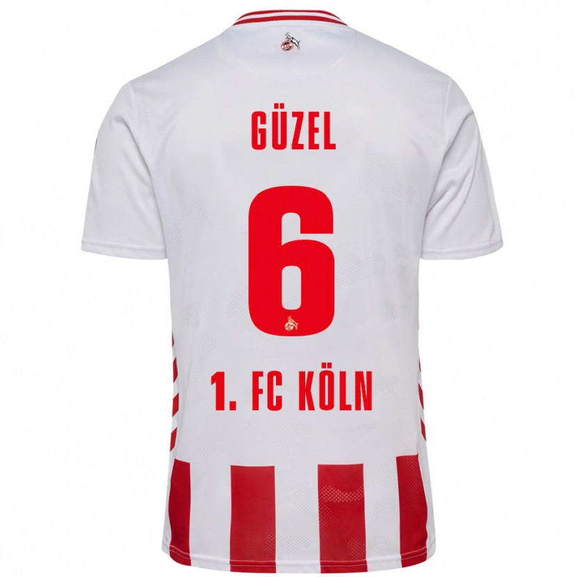 Danxen Mujer Camiseta Arian Güzel #6 Blanco Rojo 1ª Equipación 2025/26 La Camisa