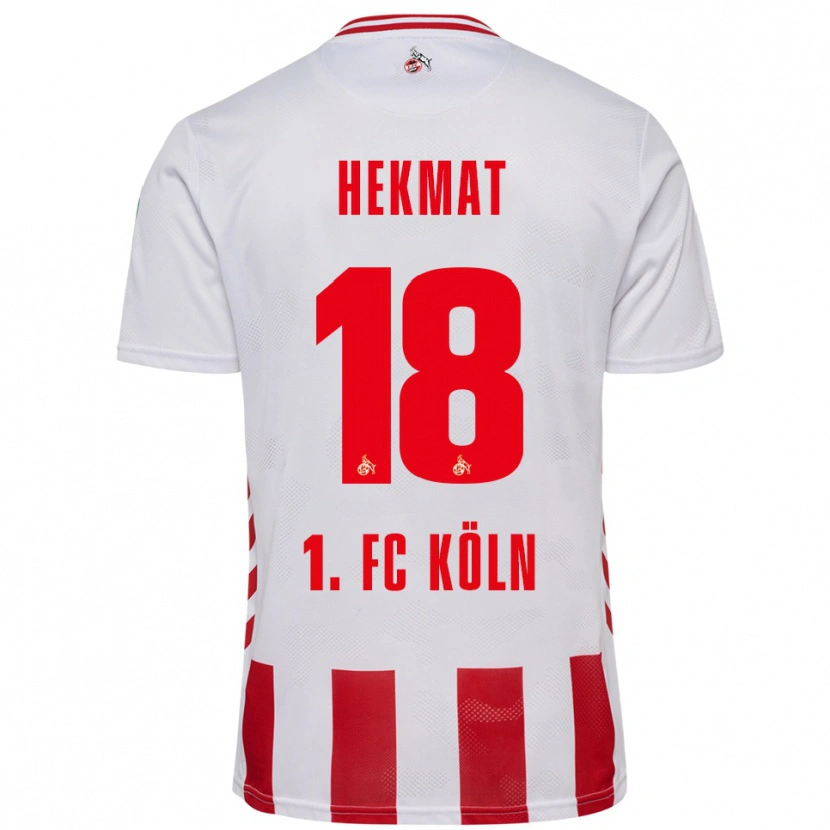 Danxen Mujer Camiseta Kian Hekmat #18 Blanco Rojo 1ª Equipación 2025/26 La Camisa