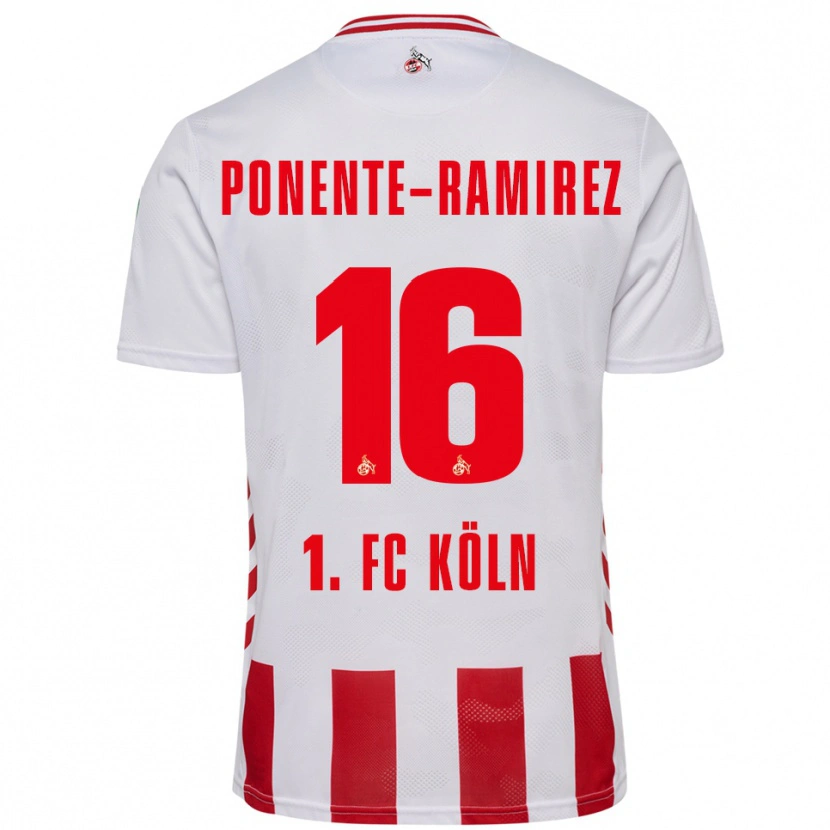 Danxen Mujer Camiseta Jason Ponente-Ramirez #16 Blanco Rojo 1ª Equipación 2025/26 La Camisa
