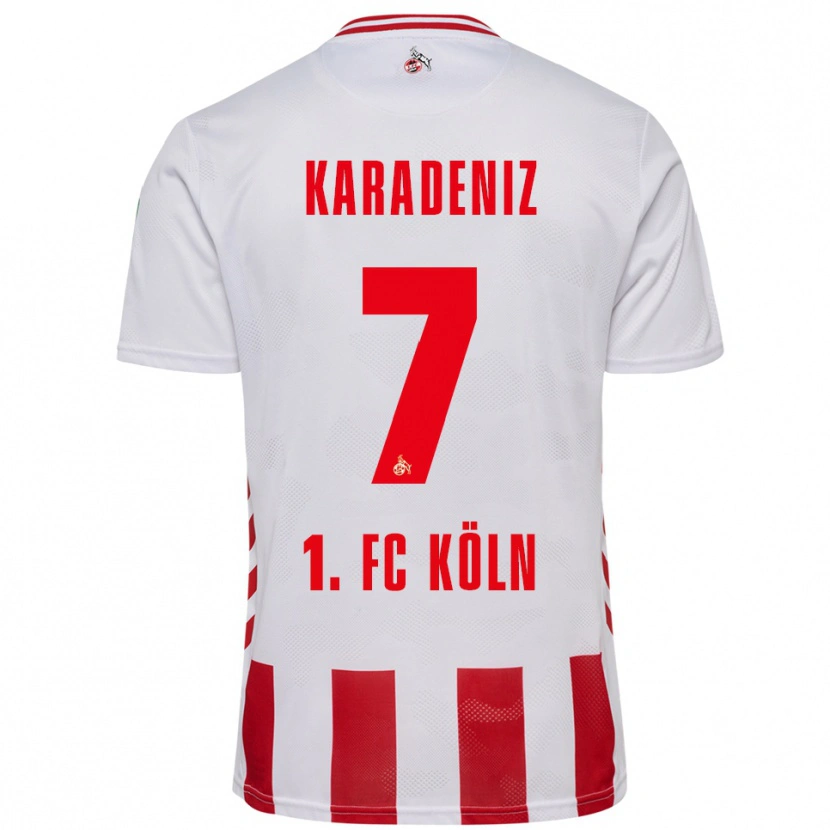 Danxen Mujer Camiseta Thierry Karadeniz #7 Blanco Rojo 1ª Equipación 2025/26 La Camisa
