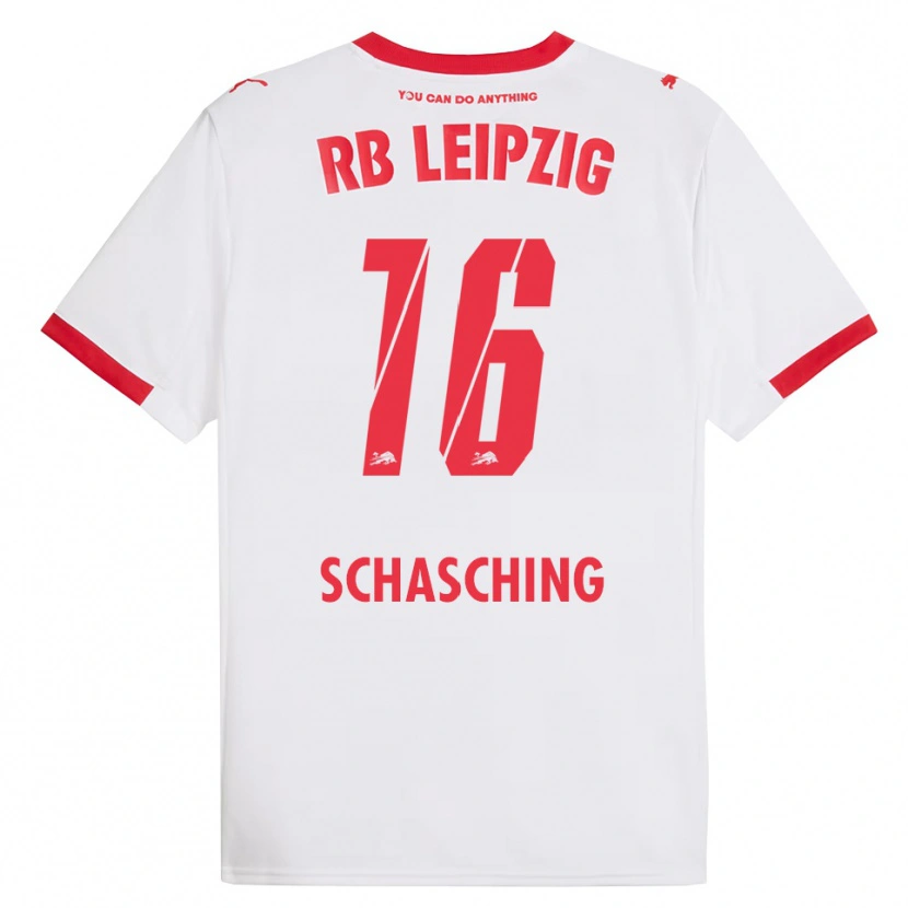 Danxen Mujer Camiseta Annabel Schasching #16 Blanco Rojo 1ª Equipación 2025/26 La Camisa