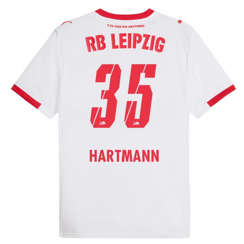 Danxen Mujer Camiseta Fabrice Hartmann #35 Blanco Rojo 1ª Equipación 2025/26 La Camisa
