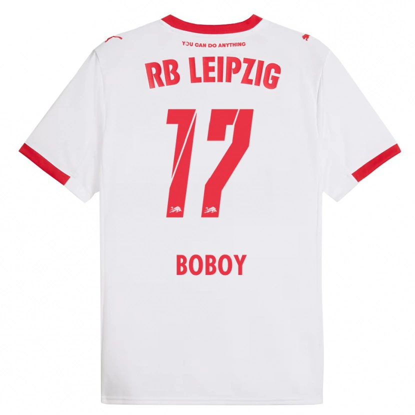 Danxen Mujer Camiseta Delice Boboy #17 Blanco Rojo 1ª Equipación 2025/26 La Camisa
