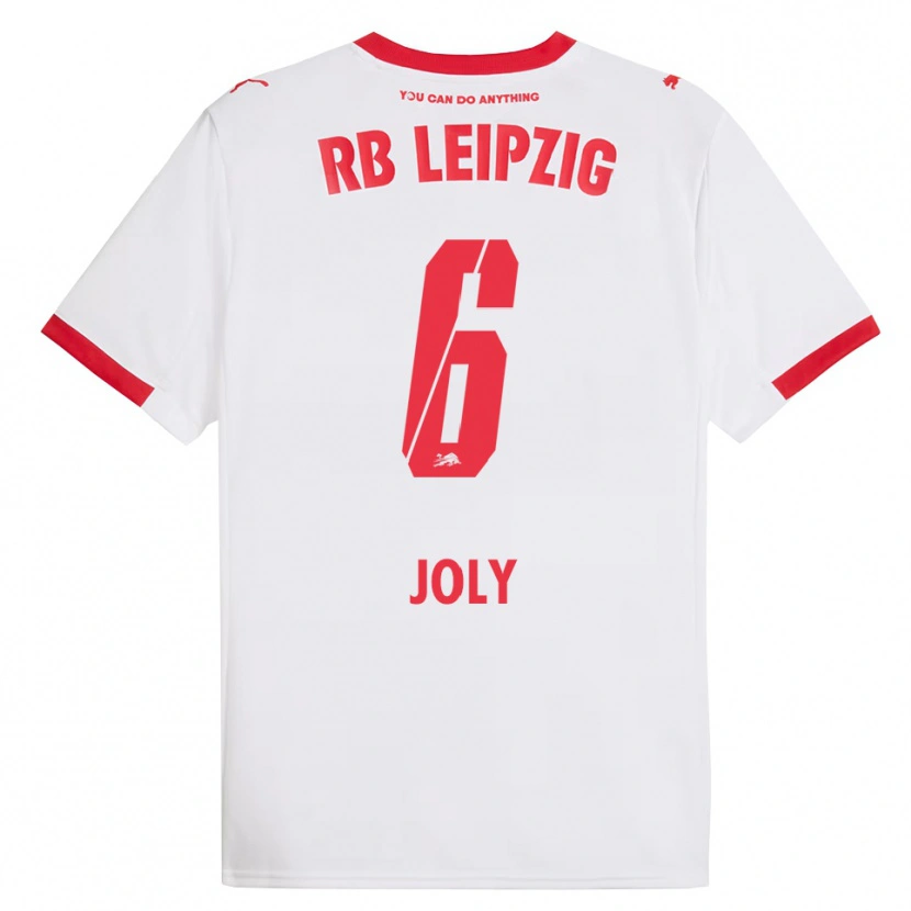Danxen Mujer Camiseta Lou-Ann Joly #6 Blanco Rojo 1ª Equipación 2025/26 La Camisa
