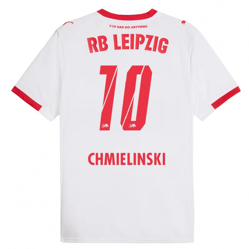 Danxen Mujer Camiseta Gina Chmielinski #10 Blanco Rojo 1ª Equipación 2025/26 La Camisa