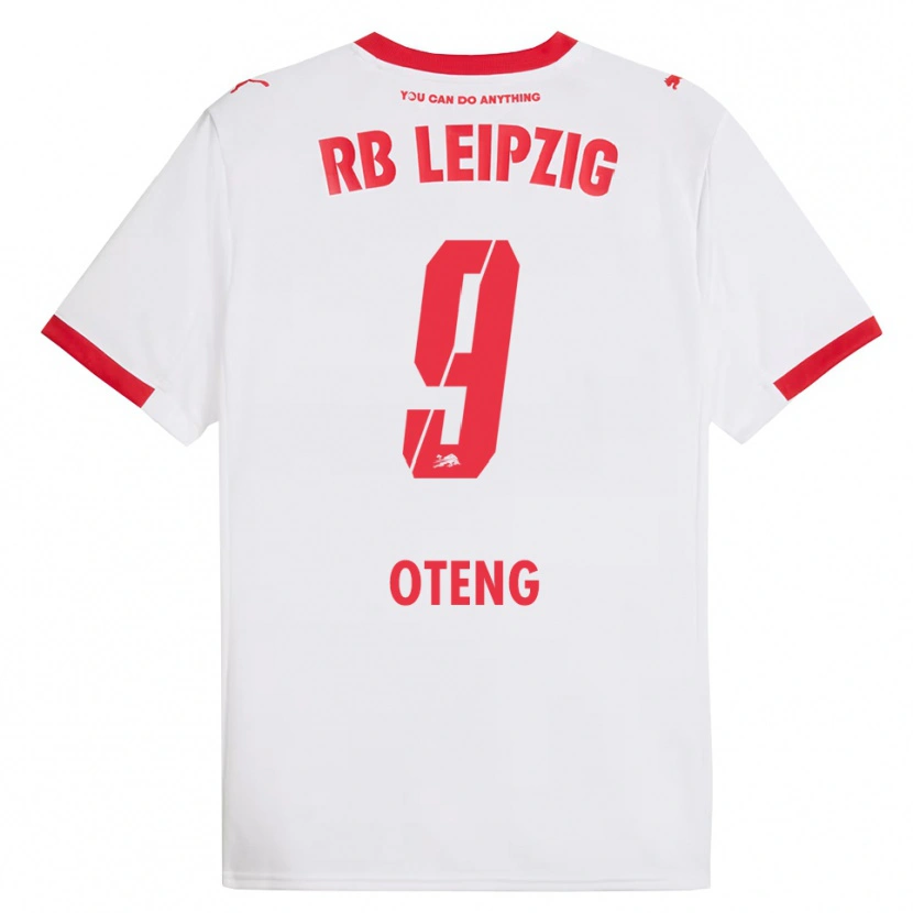 Danxen Mujer Camiseta Persis Oteng #9 Blanco Rojo 1ª Equipación 2025/26 La Camisa