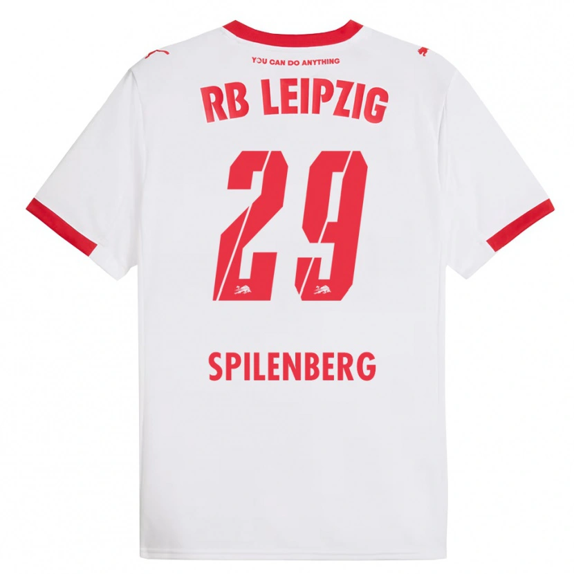 Danxen Mujer Camiseta Maja Spilenberg #29 Blanco Rojo 1ª Equipación 2025/26 La Camisa