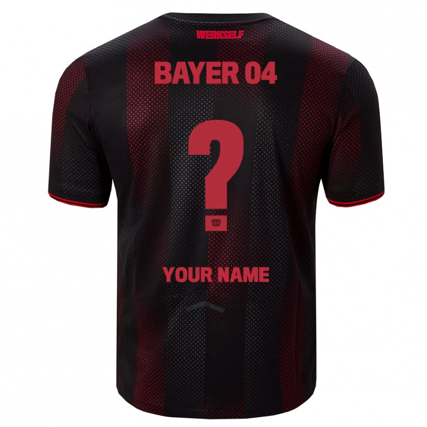 Danxen Mujer Camiseta Su Nombre #0 Negro Rojo 1ª Equipación 2025/26 La Camisa