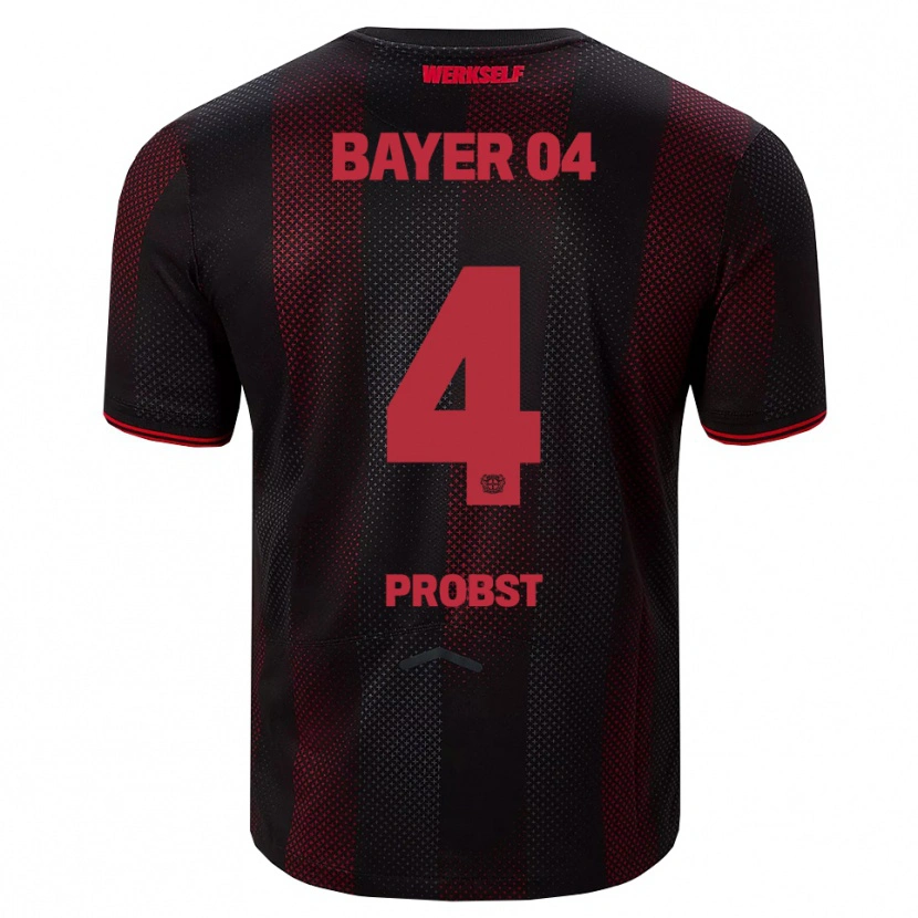 Danxen Mujer Camiseta Noah Probst #4 Negro Rojo 1ª Equipación 2025/26 La Camisa