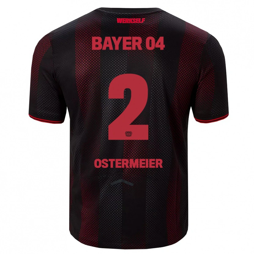 Danxen Mujer Camiseta Selina Ostermeier #2 Negro Rojo 1ª Equipación 2025/26 La Camisa