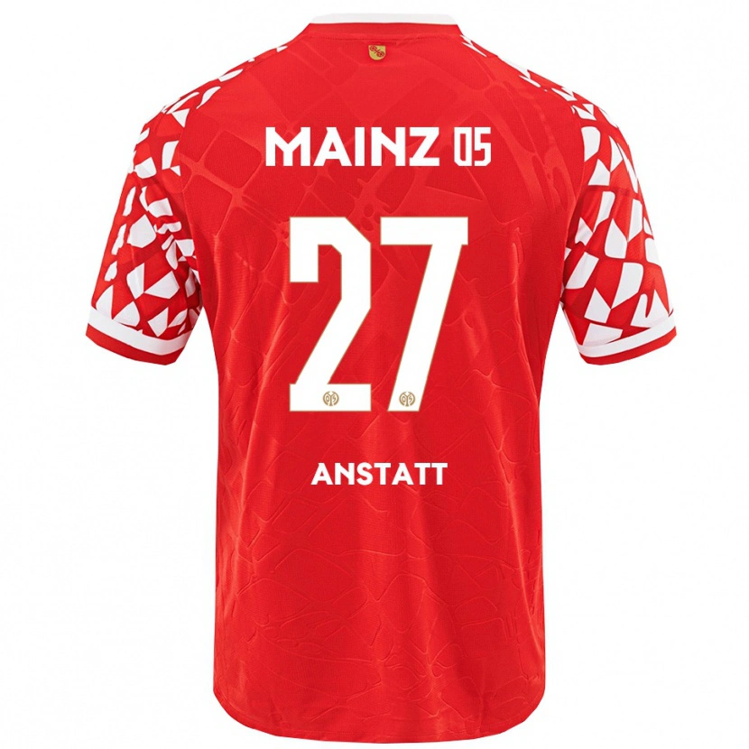 Danxen Mujer Camiseta Nadine Anstatt #27 Rojo Blanco 1ª Equipación 2025/26 La Camisa