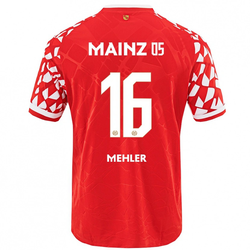 Danxen Mujer Camiseta Melina Mehler #16 Rojo Blanco 1ª Equipación 2025/26 La Camisa
