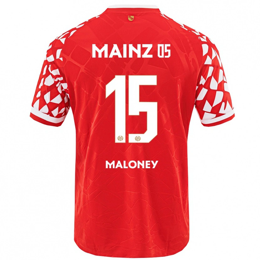 Danxen Mujer Camiseta Lennard Maloney #15 Rojo Blanco 1ª Equipación 2025/26 La Camisa