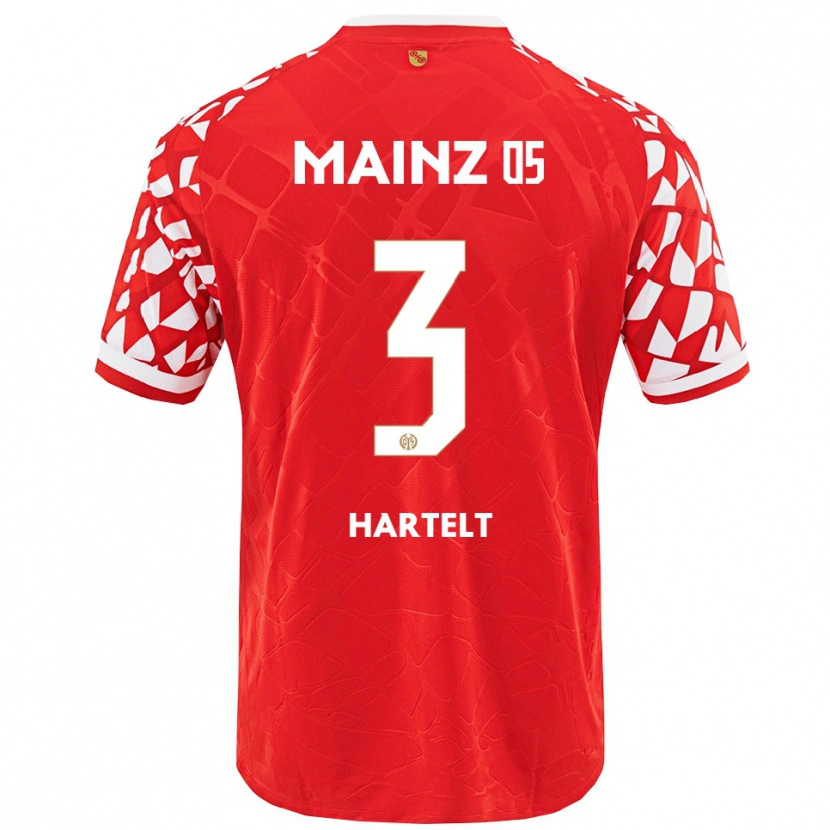 Danxen Mujer Camiseta Toni Hartelt #3 Rojo Blanco 1ª Equipación 2025/26 La Camisa