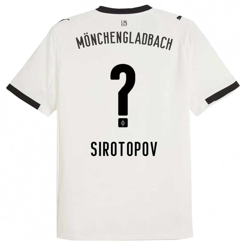 Danxen Mujer Camiseta Artem Sirotopov #0 Blanco Negro 1ª Equipación 2025/26 La Camisa