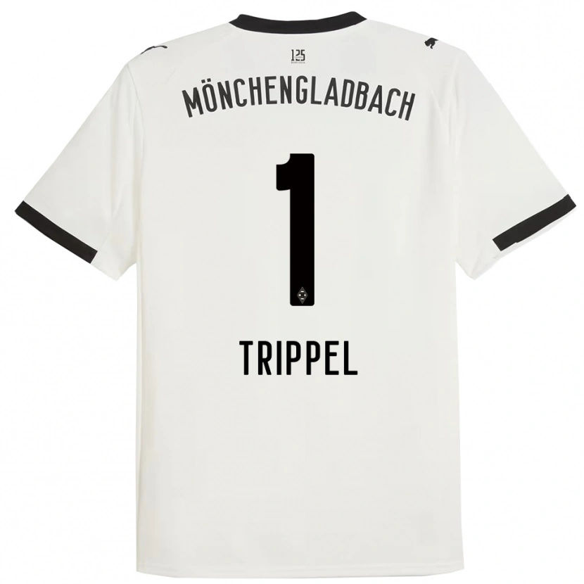 Danxen Mujer Camiseta Marcello Trippel #1 Blanco Negro 1ª Equipación 2025/26 La Camisa
